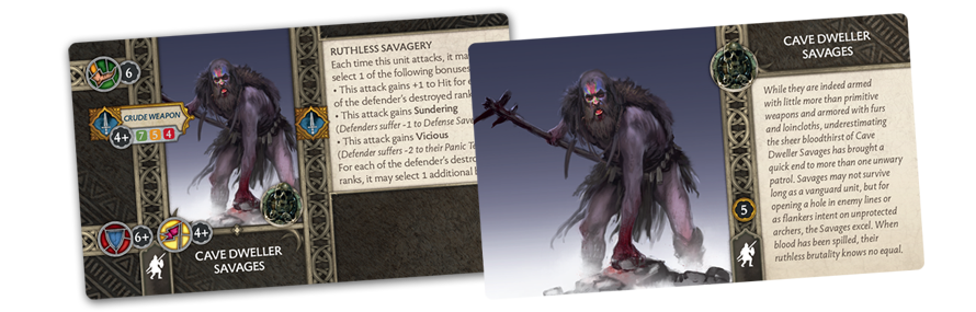 A Song of Ice and Fire : Tabletop Miniatures Game - Cave Dweller Savages